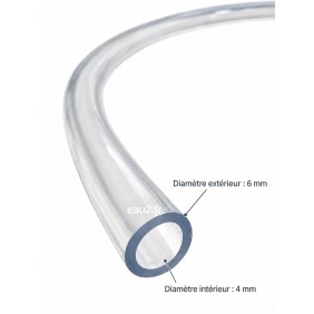 Tube cristal 4x6mm 1 ml pour chlore et ph de votre piscine