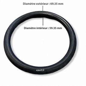 Joint torique raccord union ou vanne PVC piscine Diamètre 63 CEPEX