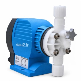 Pompe Doseuse Ecoplus face arrière Chlore pH Syclope