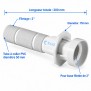 Dimensions Traversée de paroi en ABS pour piscine liner et préfabriquée Astralpool 42011-15664