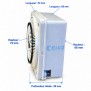Dimensions Horloge analogique encastrable pour coffret filtration piscine