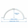 Dimensions Poignée ou Anse de panier skimmer standard 15L Astralpool 4402010111