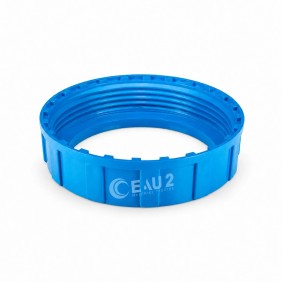 Autre vue Ecrou couvercle bleu pour doseur Dossi-5 Astralpool 4408010101