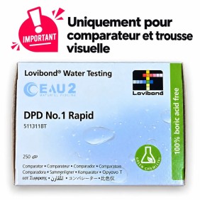 boite 250 pastilles Lovibond DPD1 RAPID Chlore Libre Mesure visuelle