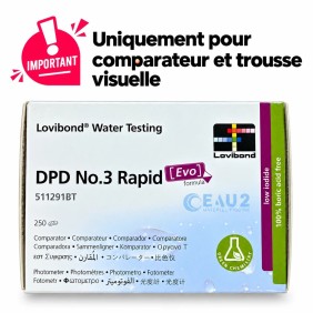 Lovibond DPD3 RAPID Chlore Total Mesure visuelle à partir de 250 pastille