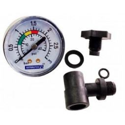 Manomètre Complet raccord 1/8" pour Filtre à sable Astralpool 4404080104