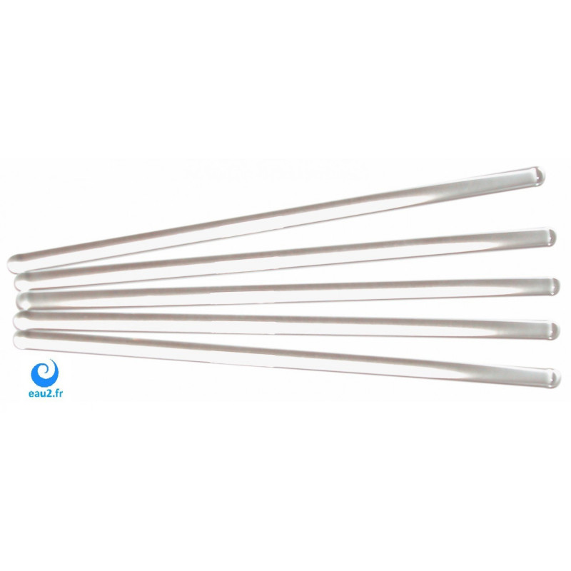 5 Agitateurs en Baton de verre Chematest A-70.065.608 Eau2