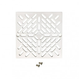 Grille carrée blanc 174x174 mm pour bonde de fond Astralpool 4402020401