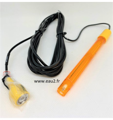 Sonde Redox ORP jaune piscine universelle pour régulateur redox avec câble 5m Astralpool 00.043.012