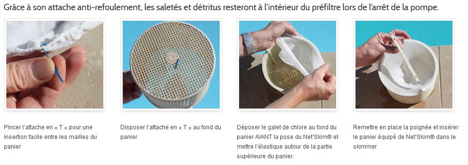 Chaussette Skimmer, Filtre Jetable pour Skimmer Piscine & Spa Net Skim  Nettoyage de Piscine Enlever Les Poils de Chien 10pcs