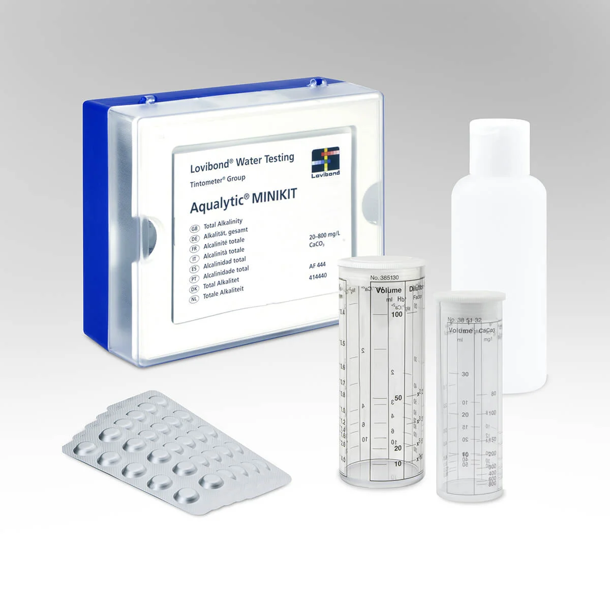 MINIKIT AF 444 Capacité acide, KS4.3 0.4-16 mmol/L